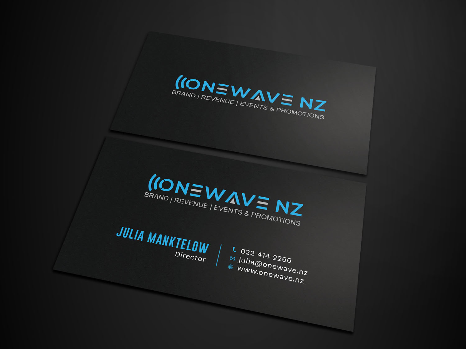Visitenkarten-Design von Tripti Ranjan Gain für Onewave NZ | Design #23706154