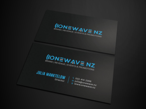 Visitenkarten-Design von Tripti Ranjan Gain für Onewave NZ | Design: #23706154
