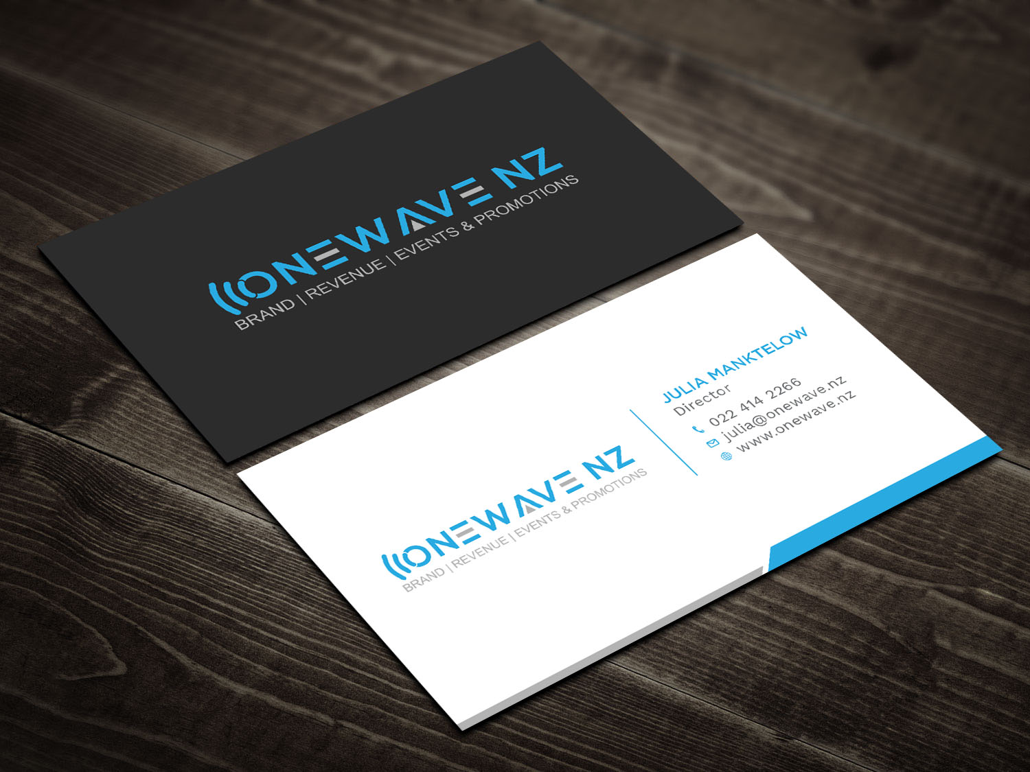 Diseño de Tarjeta de Presentación por Tripti Ranjan Gain para Onewave NZ | Diseño #23706168