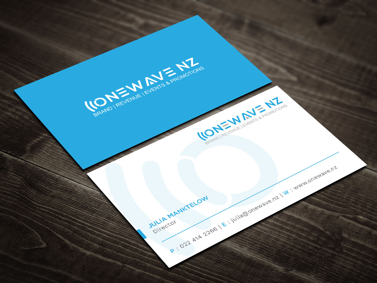 Visitenkarten-Design von Tripti Ranjan Gain für Onewave NZ | Design #23706183