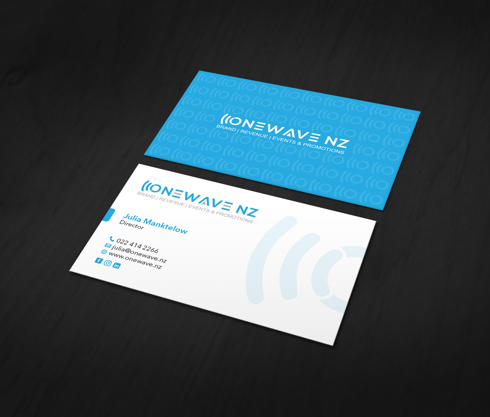 Visitenkarten-Design von MDesign für Onewave NZ | Design #23705134