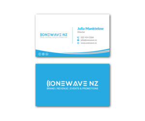 Business Card Design by Musa. A for Onewave NZ | Design: #23710275