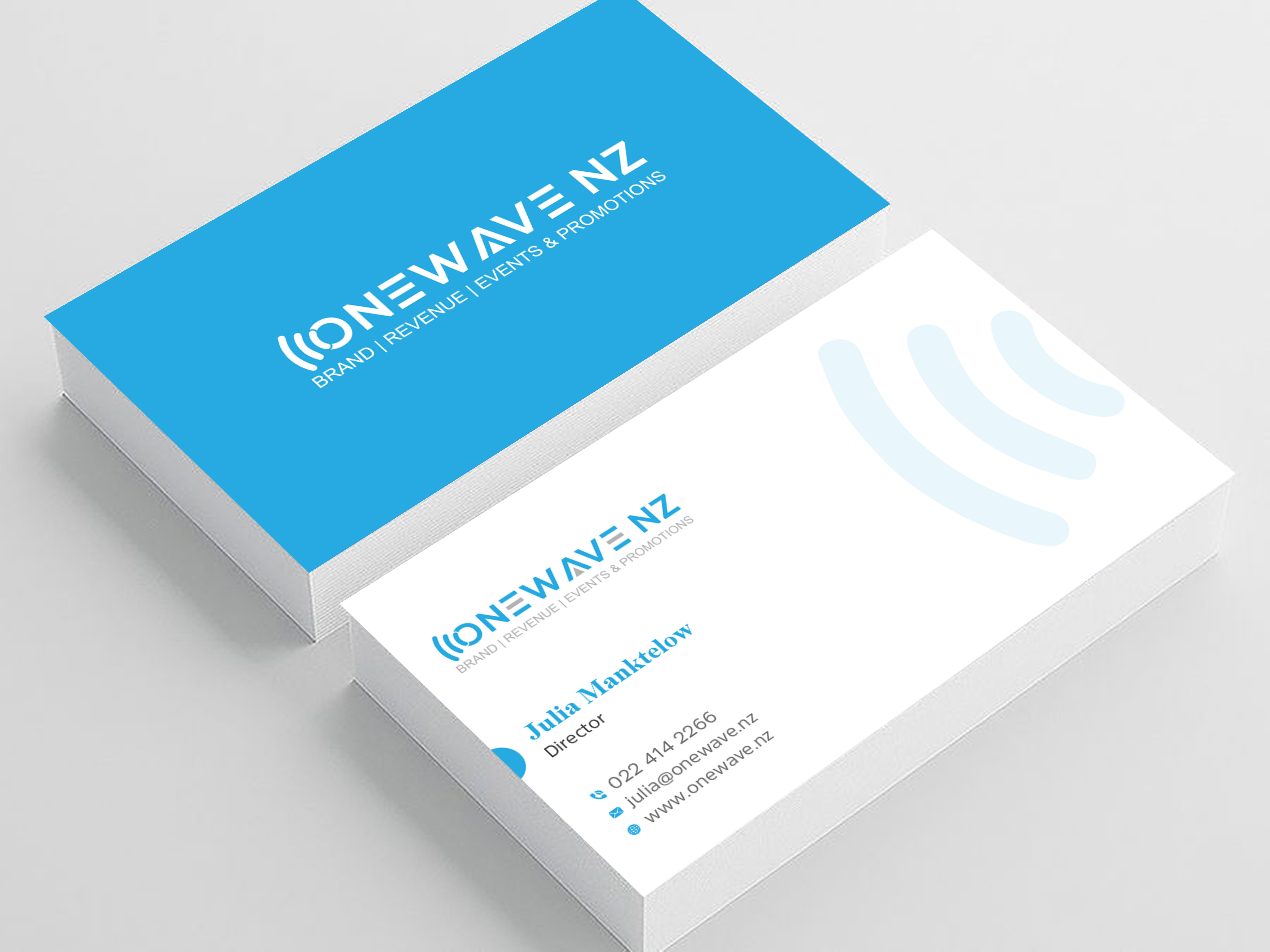 Business Card Design by Uttom 2 for Onewave NZ | Design #23705967