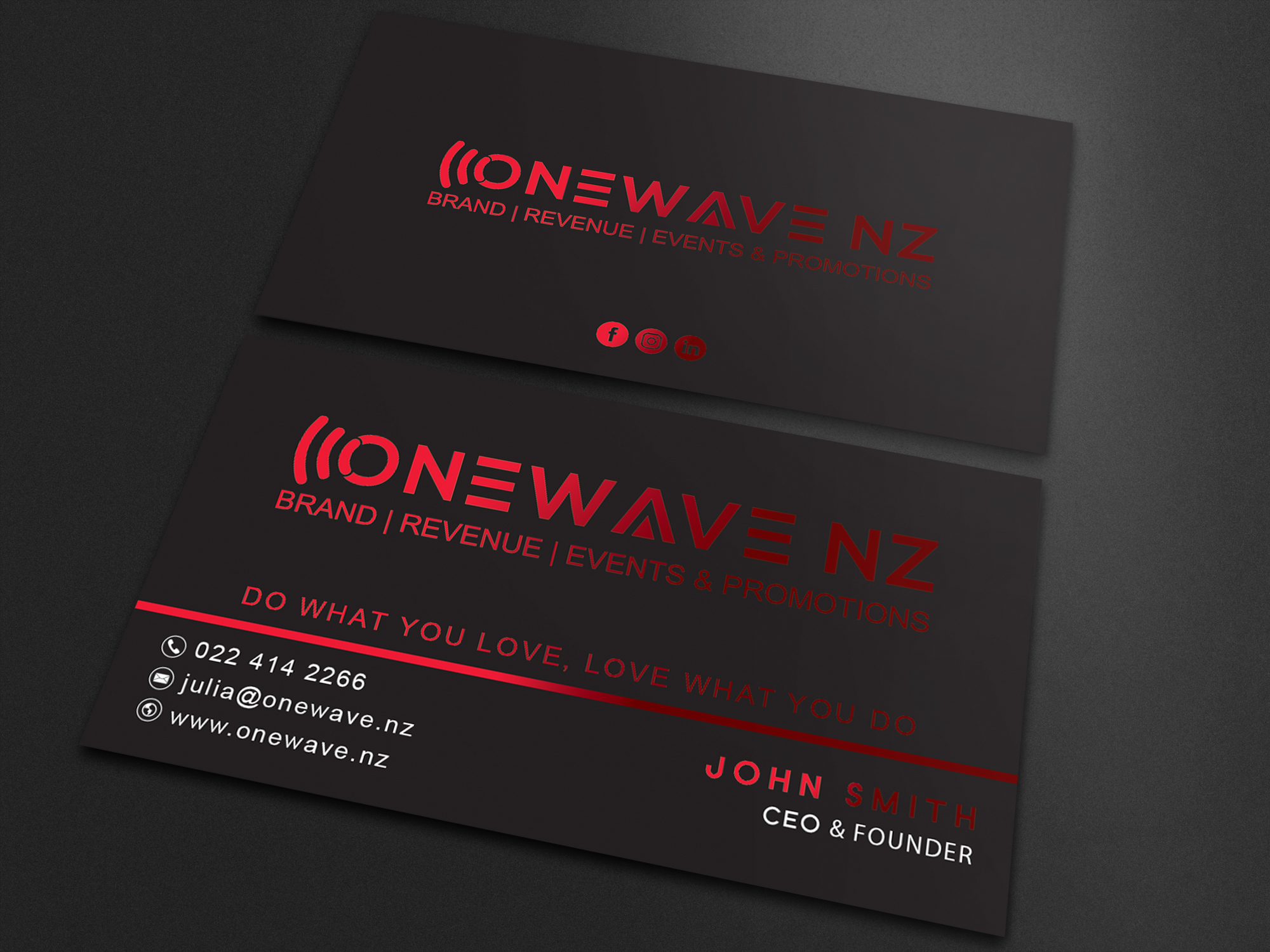 Visitenkarten-Design von Sagarhossain.sm für Onewave NZ | Design #23712521