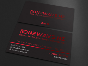 Business Card Design by Sagarhossain.sm for Onewave NZ | Design: #23712521