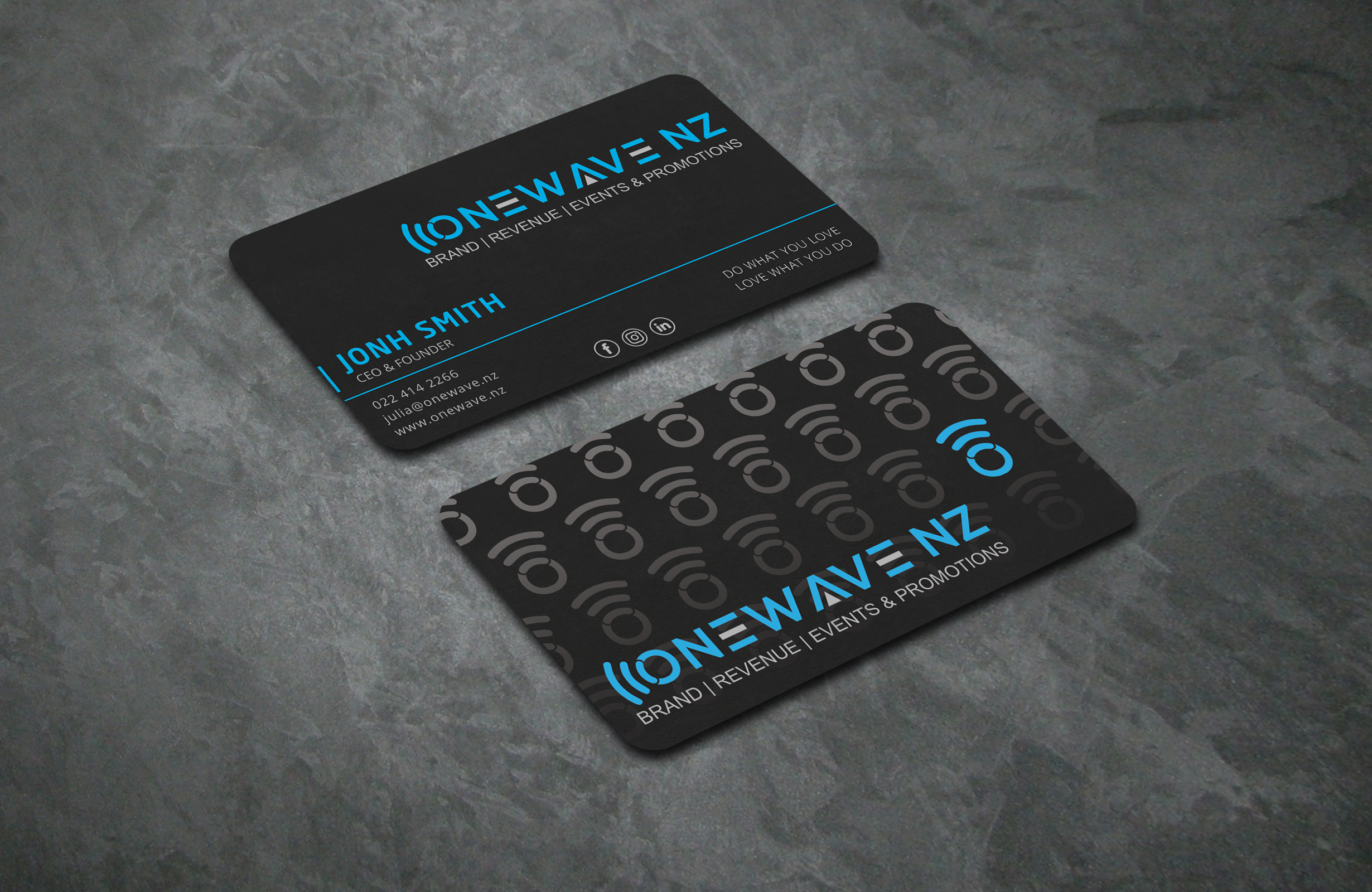 Visitenkarten-Design von Sagarhossain.sm für Onewave NZ | Design #23712535