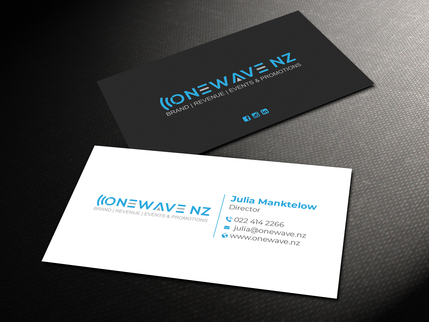 Business Card Design by DesignShout for Onewave NZ | Design #23710508