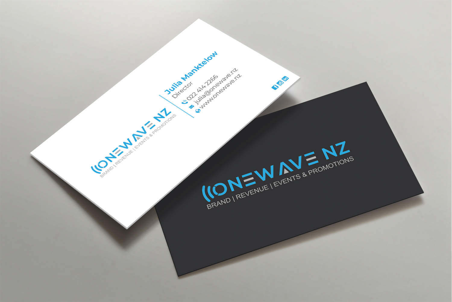 Visitenkarten-Design von DesignShout für Onewave NZ | Design #23710509