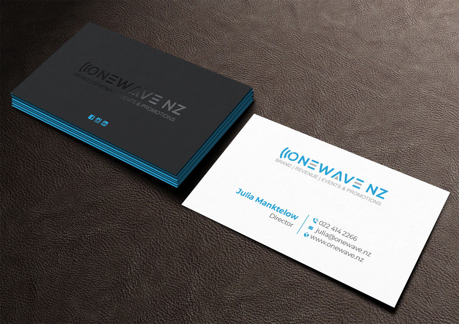 Visitenkarten-Design von DesignShout für Onewave NZ | Design #23710571