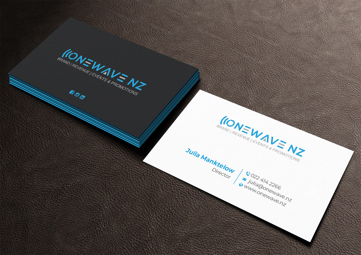 Business Card Design by DesignShout for Onewave NZ | Design #23710572