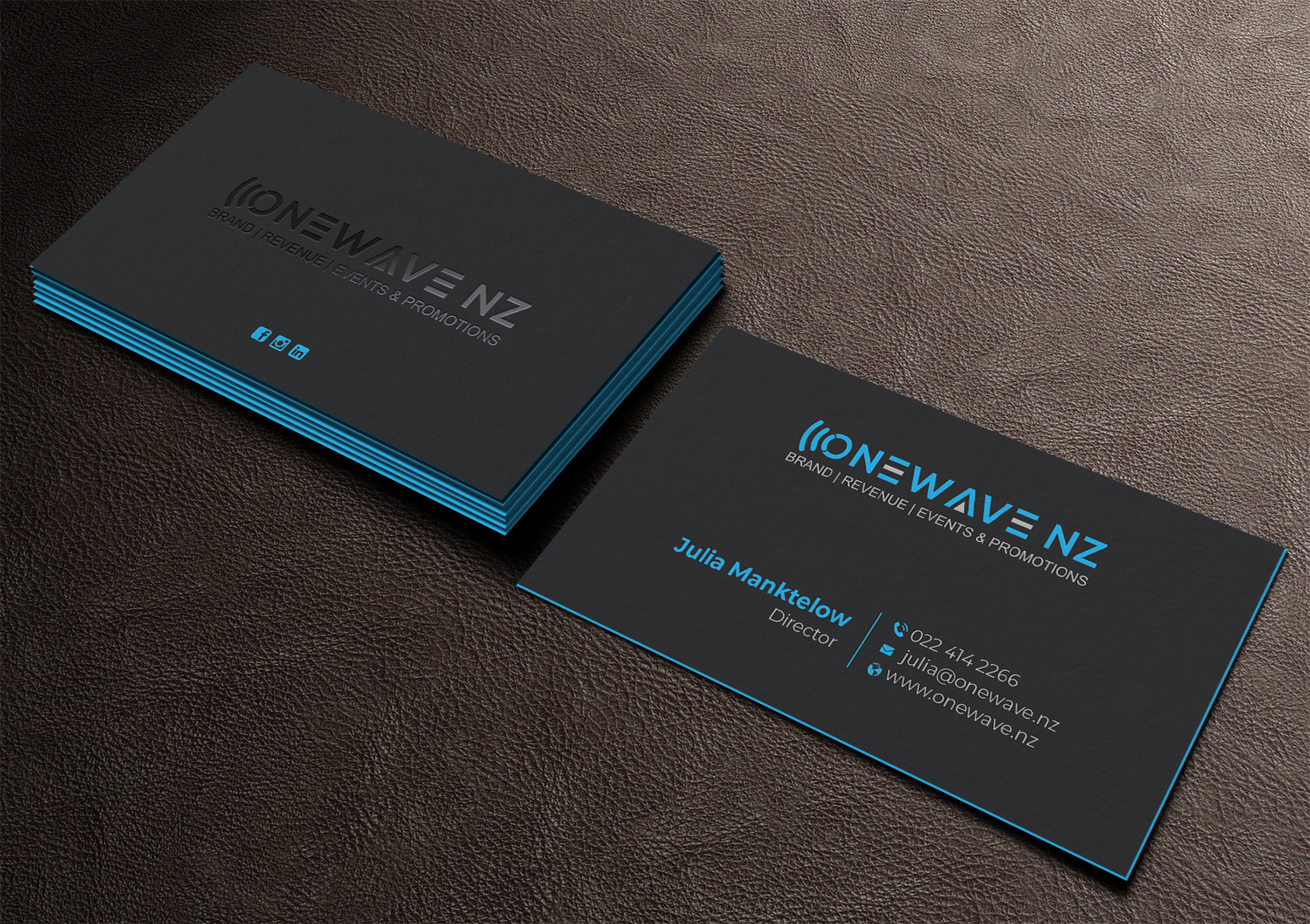 Business Card Design by DesignShout for Onewave NZ | Design #23710598