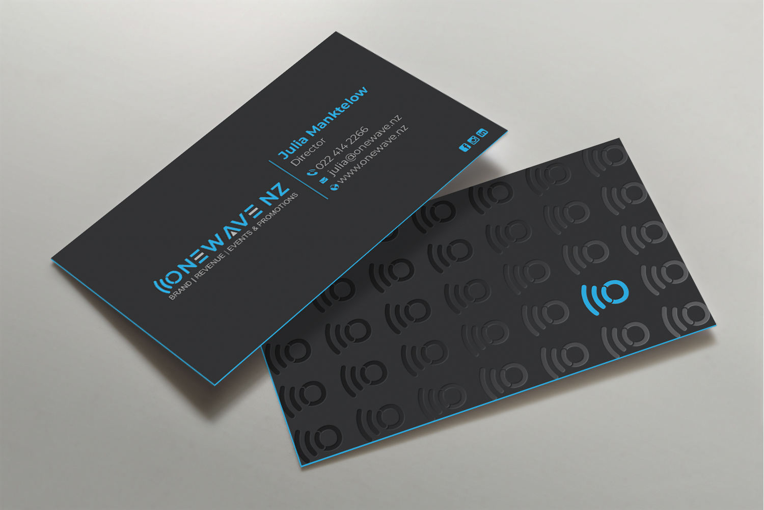Business Card Design by DesignShout for Onewave NZ | Design #23711694