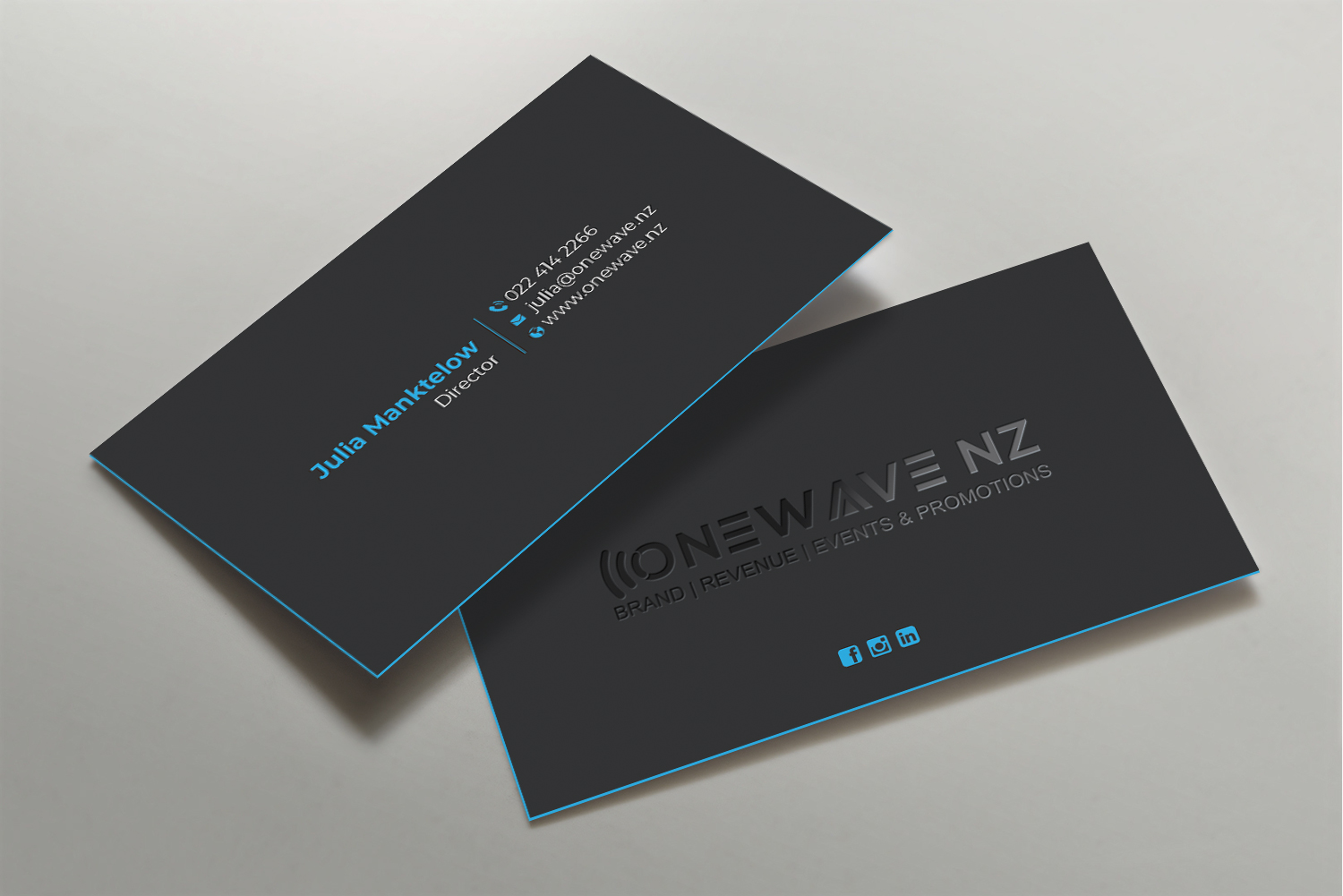 Business Card Design by DesignShout for Onewave NZ | Design #23711783