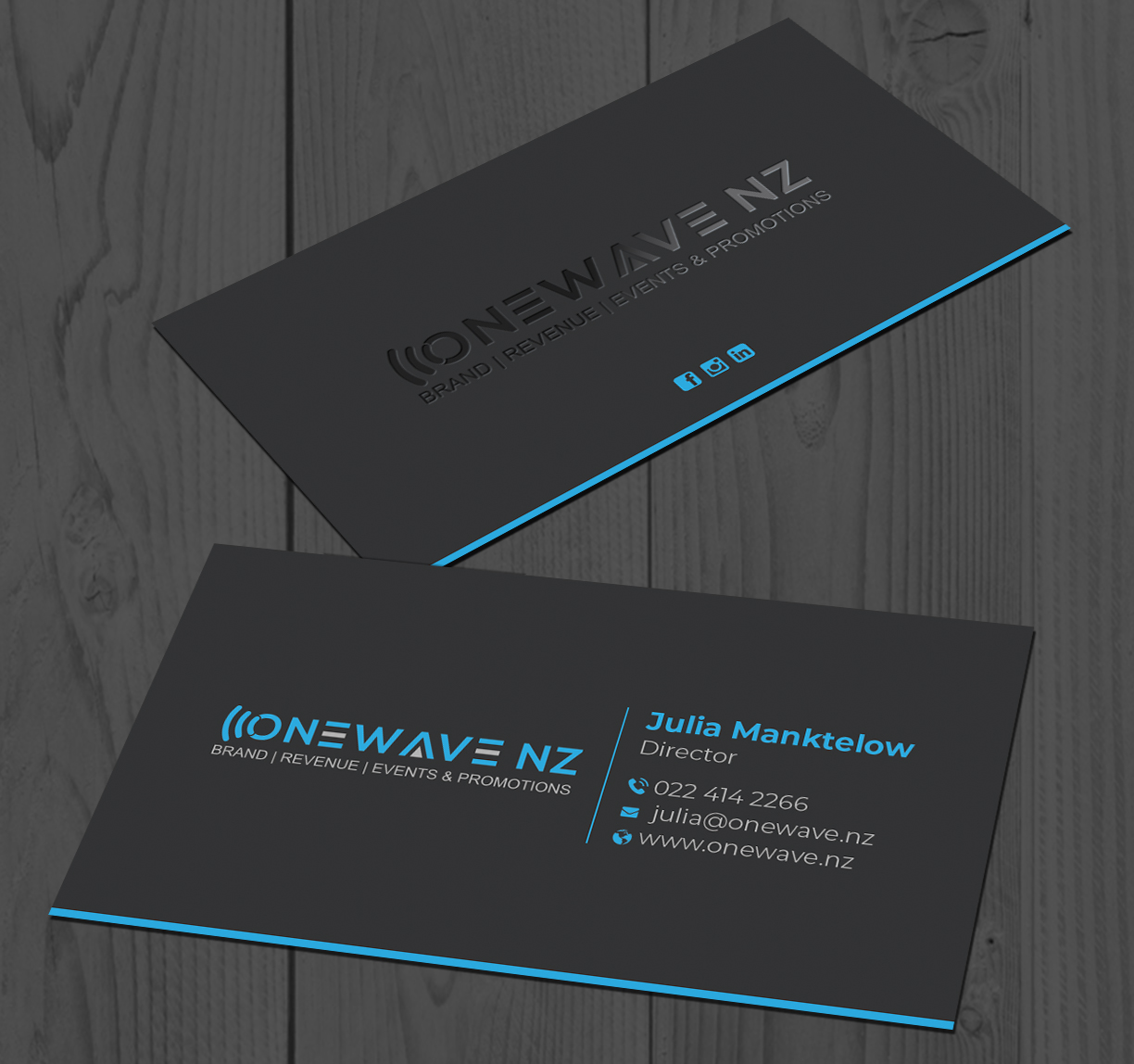 Business Card Design by DesignShout for Onewave NZ | Design #23711827
