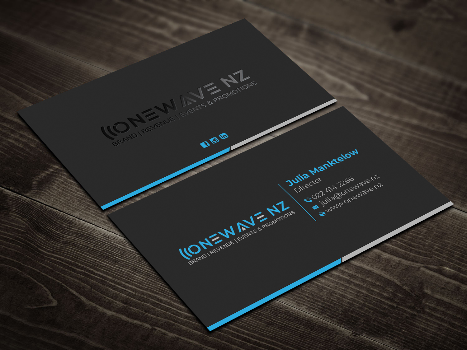 Business Card Design by DesignShout for Onewave NZ | Design #23711828