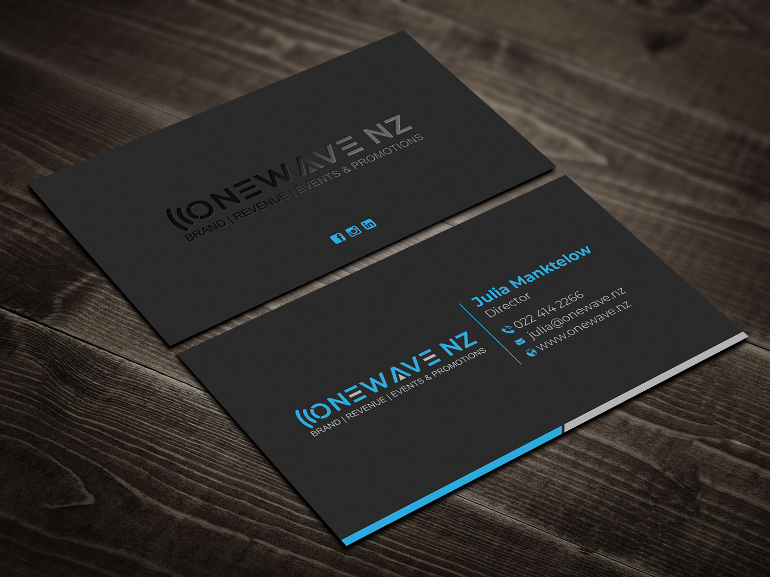 Business Card Design by DesignShout for Onewave NZ | Design #23711830