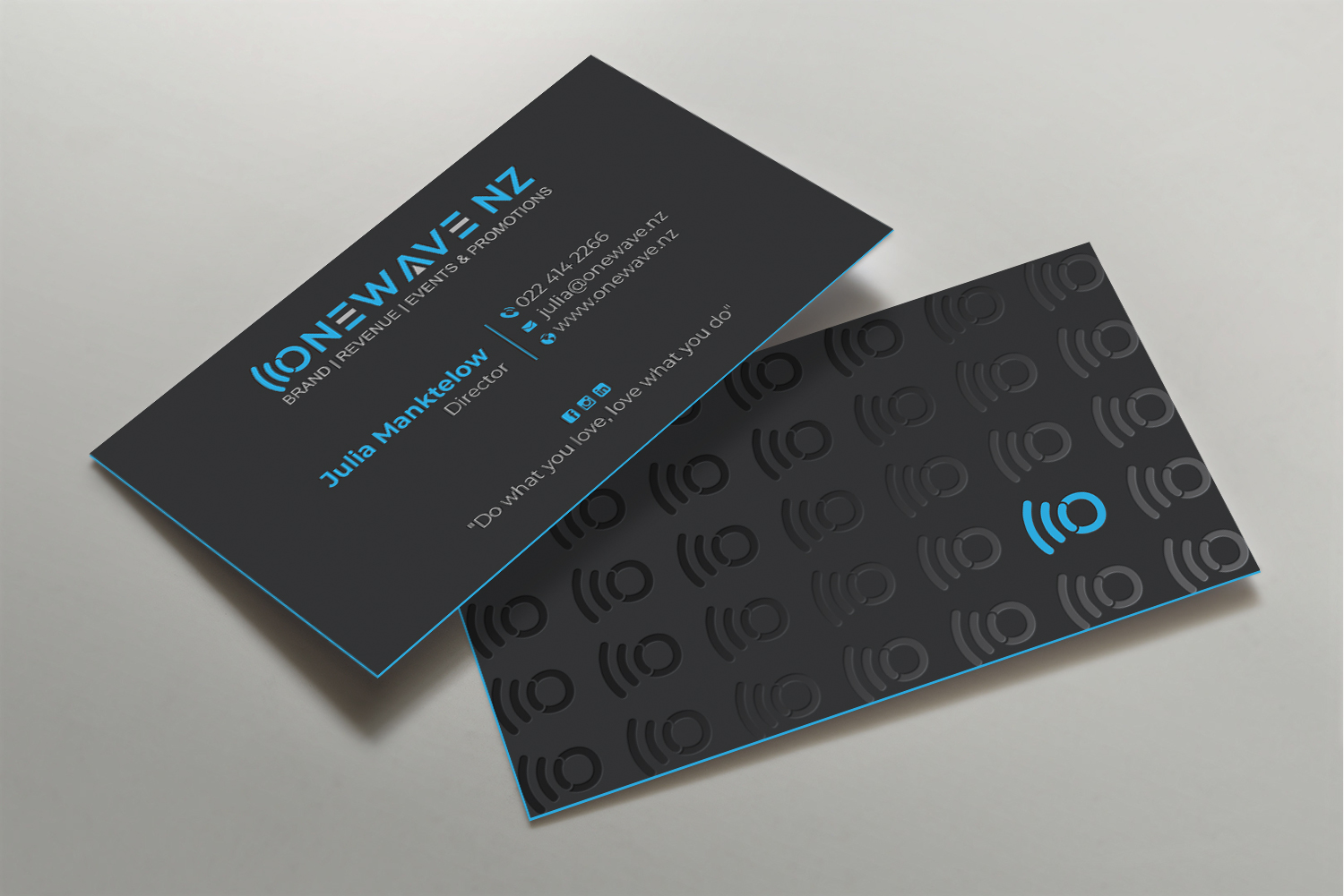Visitenkarten-Design von DesignShout für Onewave NZ | Design #23711902