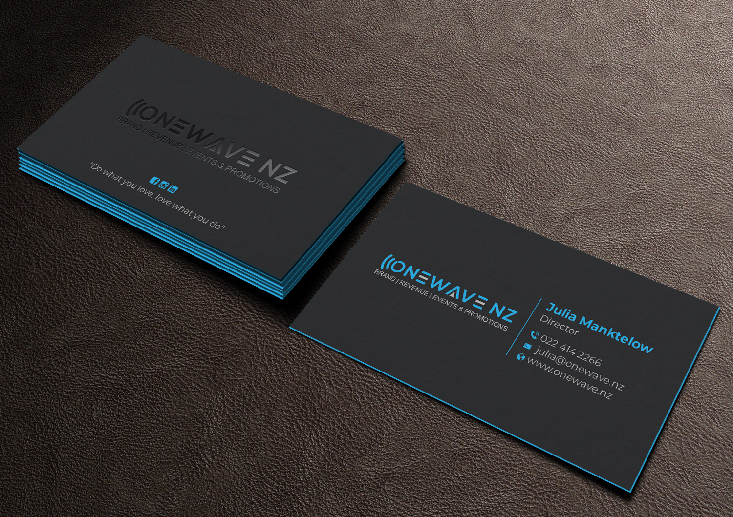 Visitenkarten-Design von DesignShout für Onewave NZ | Design #23711907