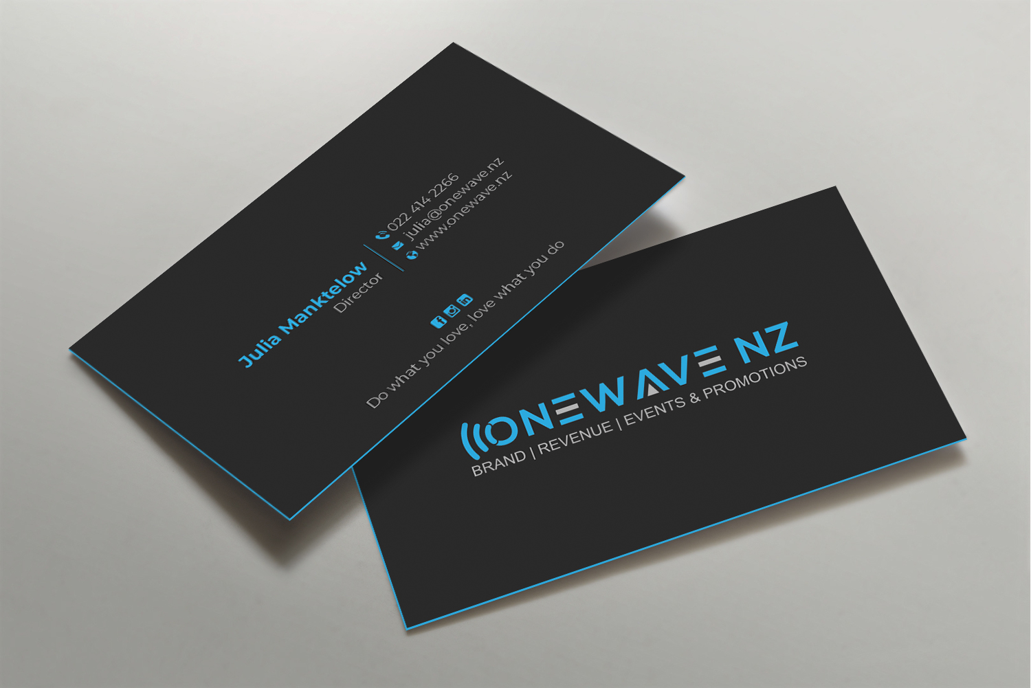 Business Card Design by DesignShout for Onewave NZ | Design #23711931