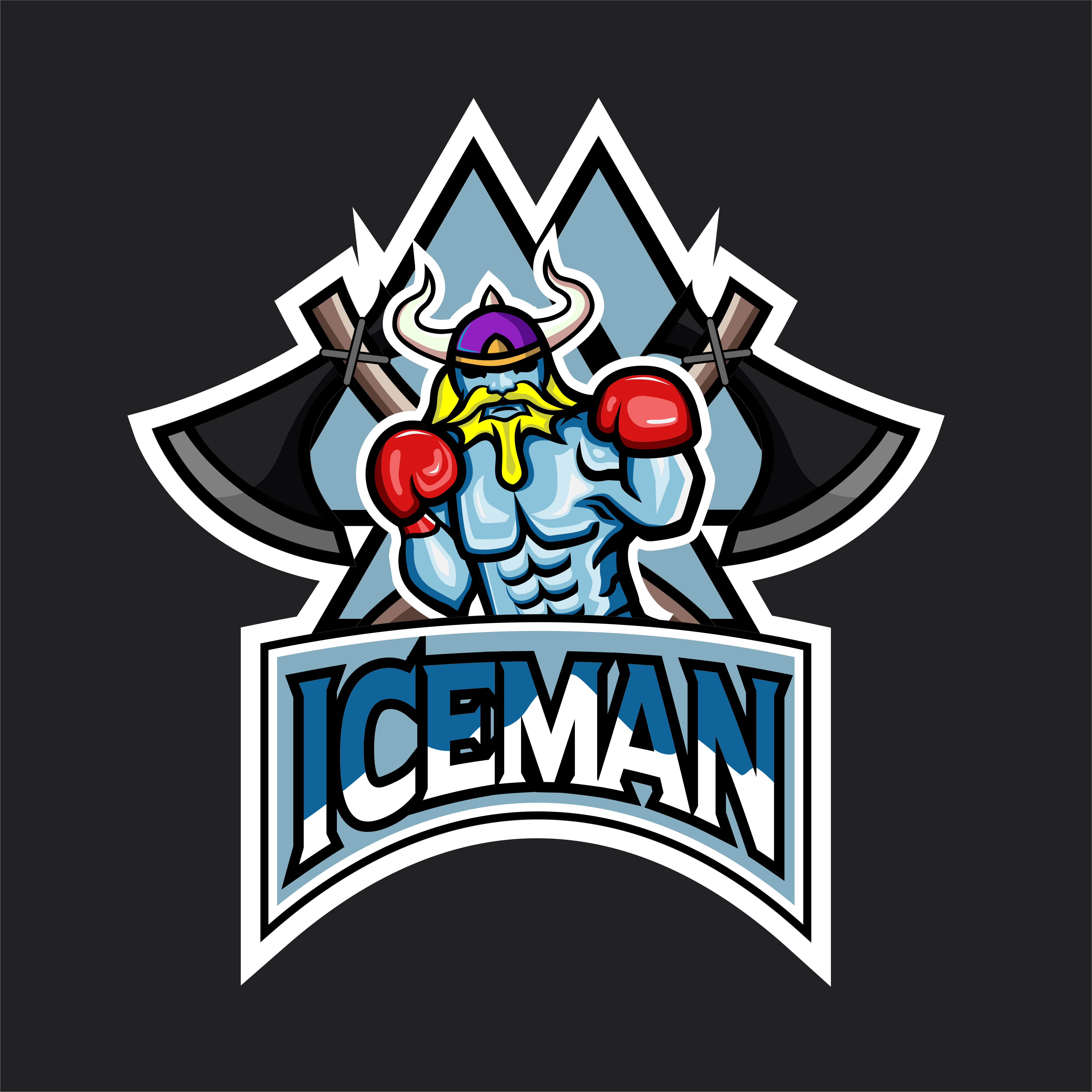 Diseño de Logo por Mattia Bun para Iceman boxing | Diseño #23757709