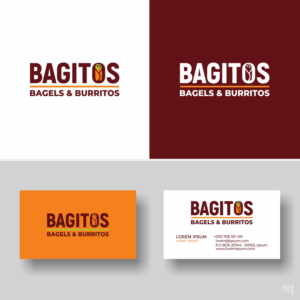 Bagitos   Bagels & Burritos | Logo Design by MBARO