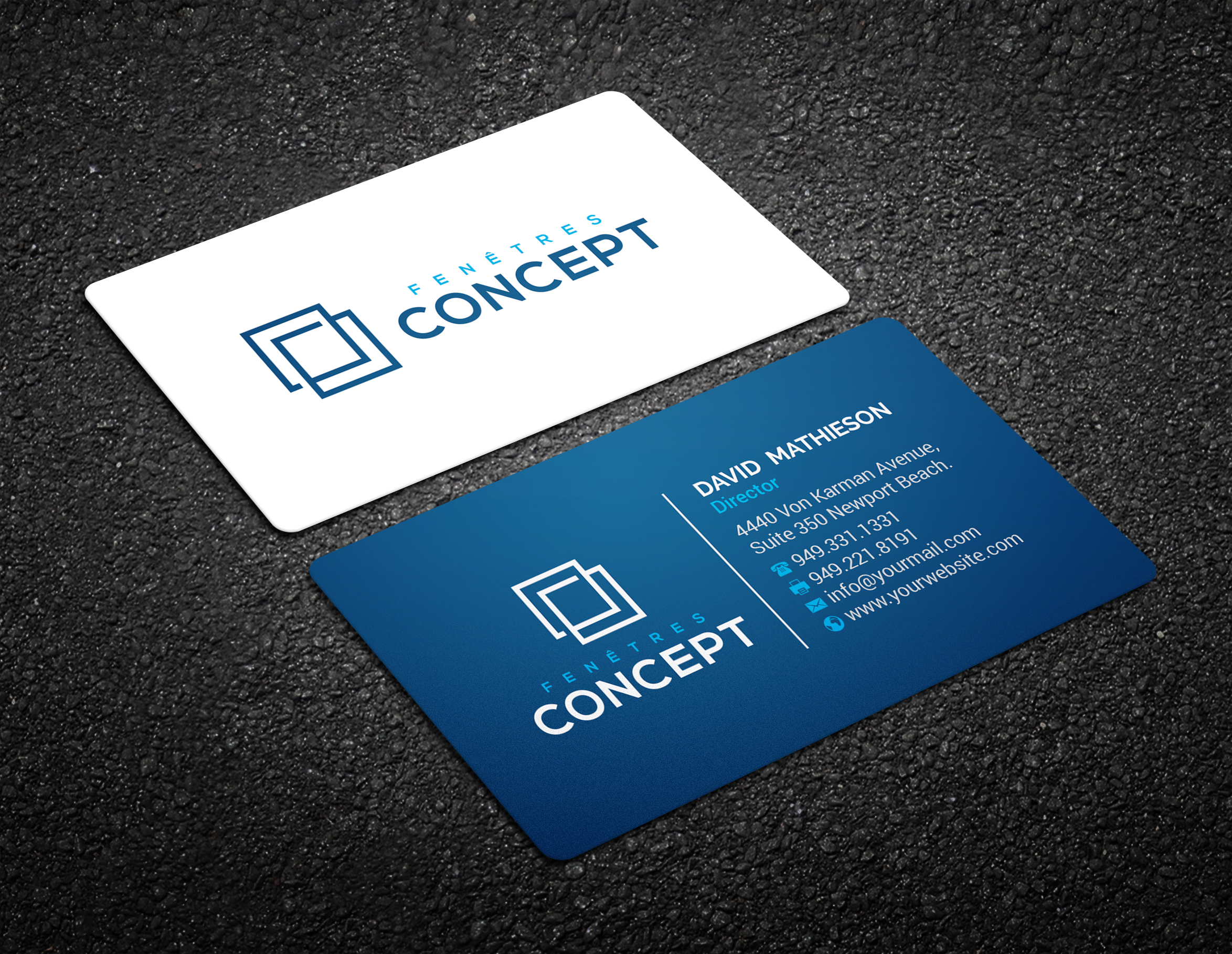 Stationery Design by R.design for Fenêtres Concept | Design #23718827