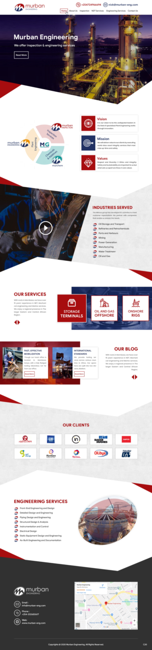 Diseño Web por pb para Murban Engineering | Diseño: #23720080
