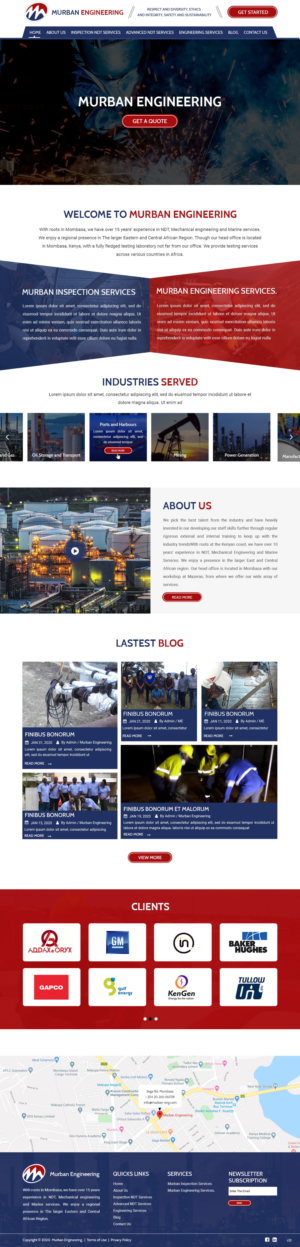 Diseño Web por pb para Murban Engineering | Diseño: #23720081