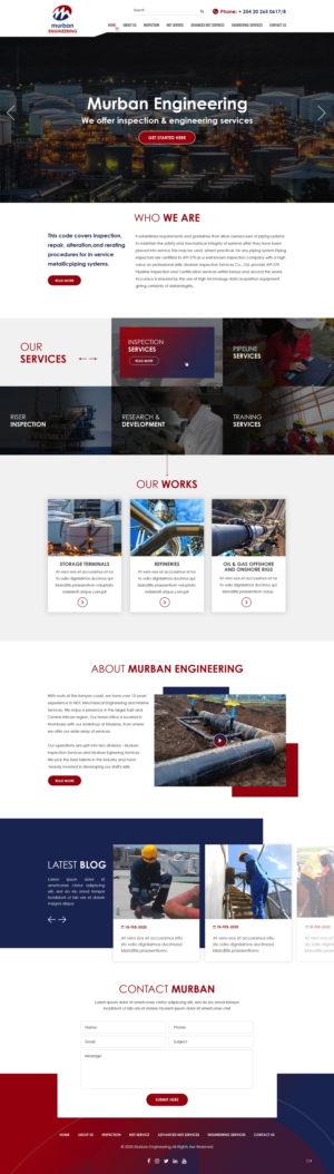 Diseño Web por pb para Murban Engineering | Diseño: #23720082