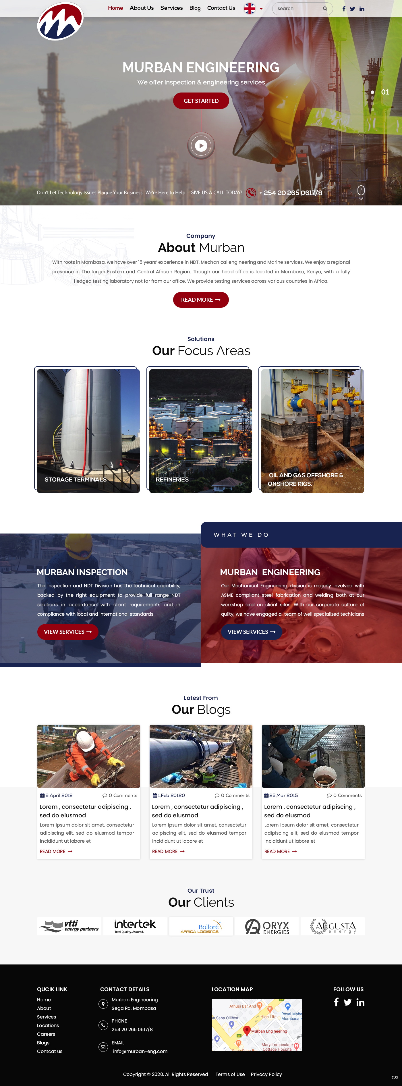 Web Design par pb pour Murban Engineering | Design #23720085