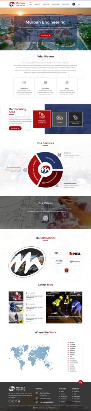 Diseño Web por pb para Murban Engineering | Diseño: #23720086
