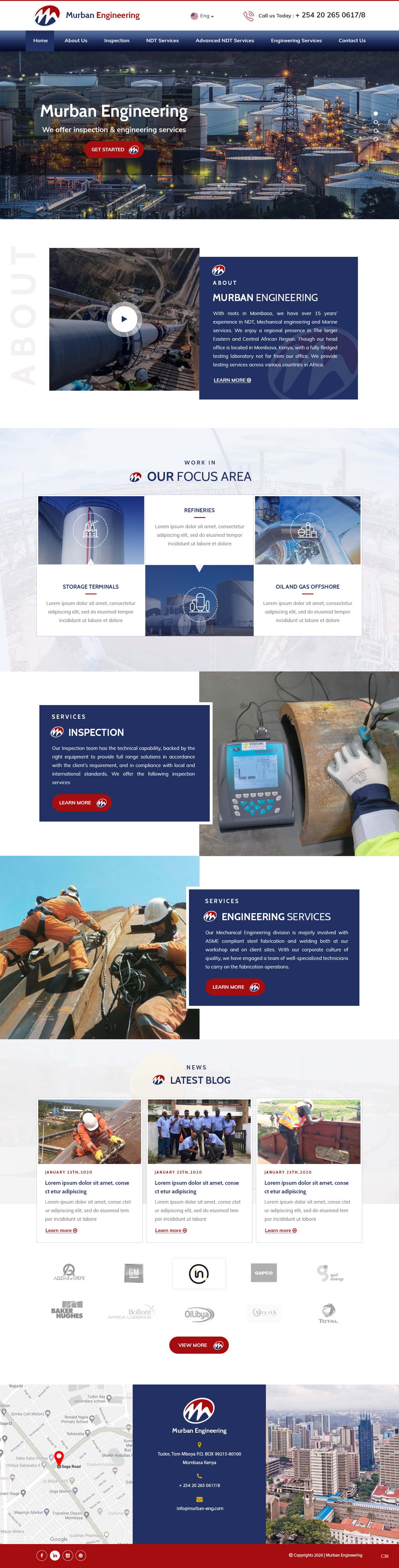 Web Design by pb for Murban Engineering | Design #23720088