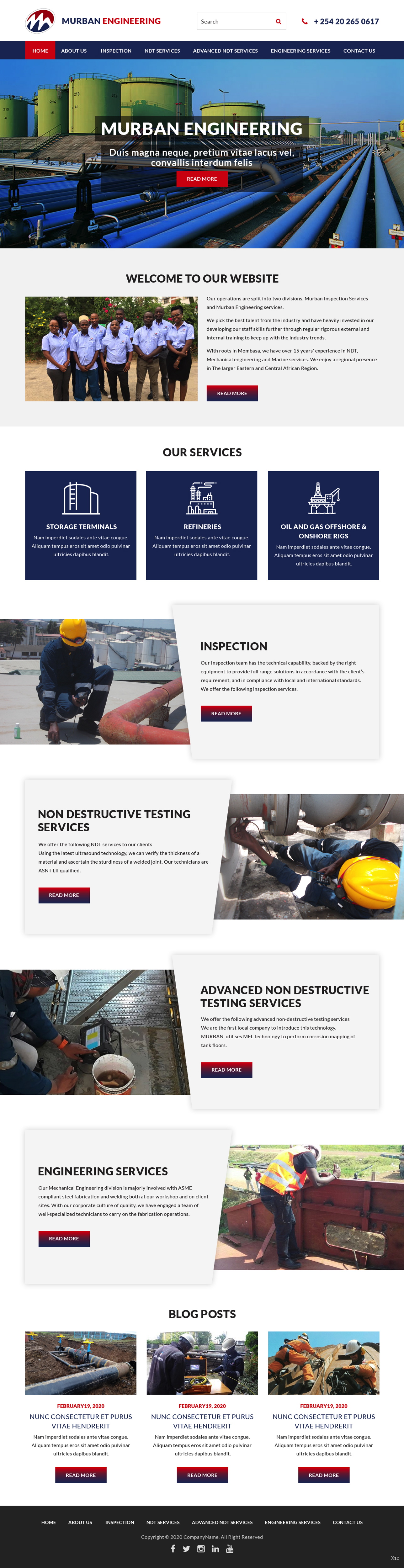 Web Design by pb for Murban Engineering | Design #23720096