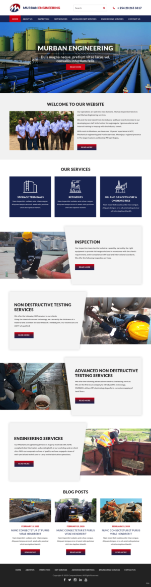 Diseño Web por pb para Murban Engineering | Diseño: #23720096
