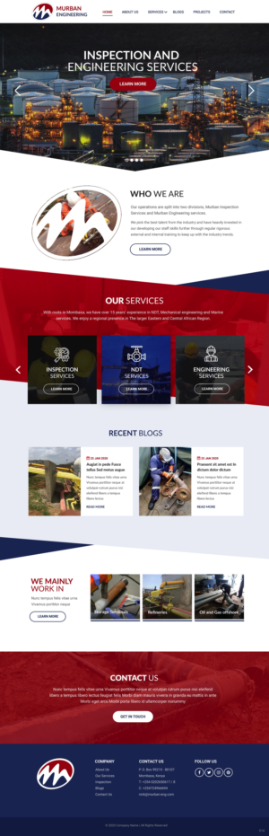 Diseño Web por pb para Murban Engineering | Diseño: #23720098