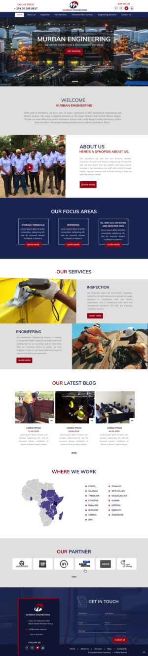 Diseño Web por pb para Murban Engineering | Diseño: #23720099