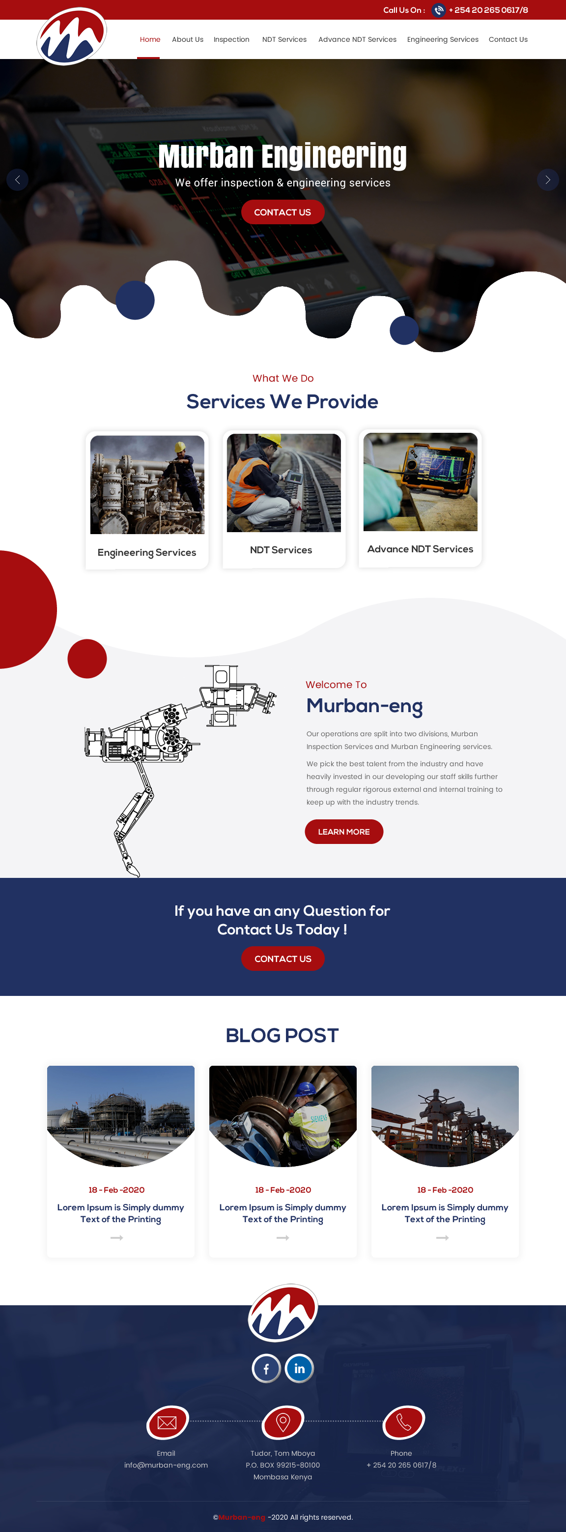 Web Design par rightway pour Murban Engineering | Design #23720333