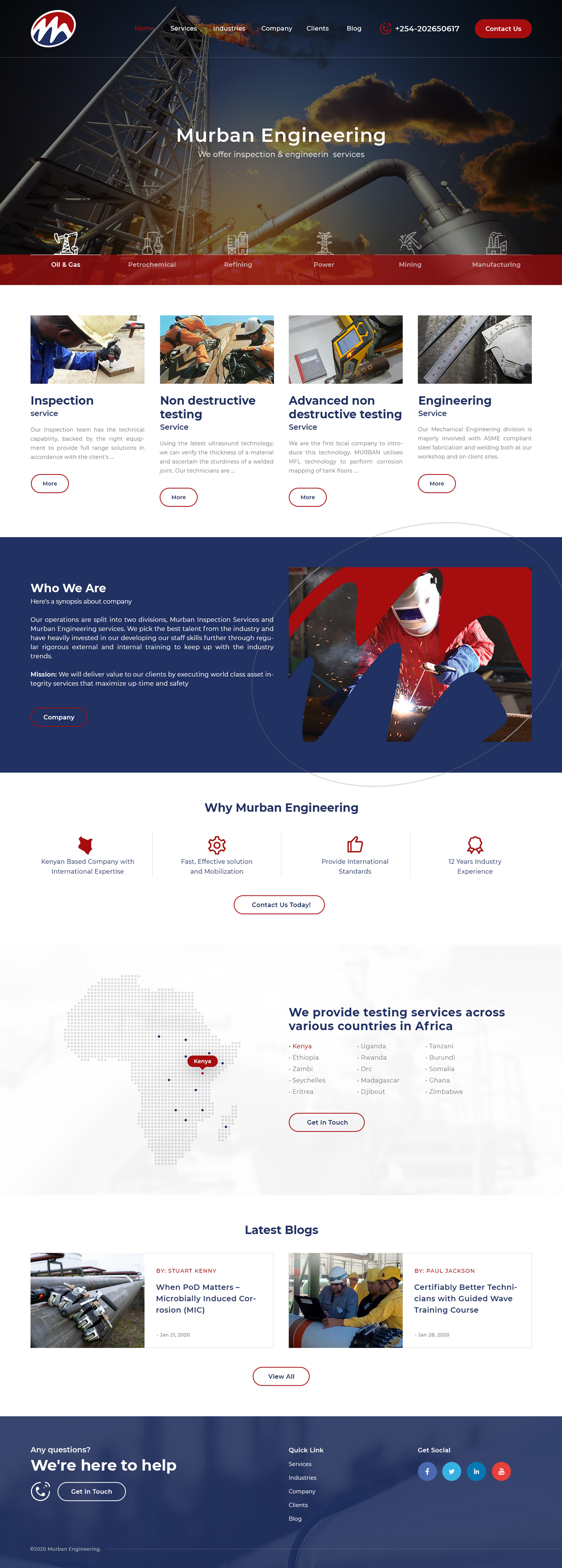 Web Design by Ved Web Services for Murban Engineering | Design #23728116