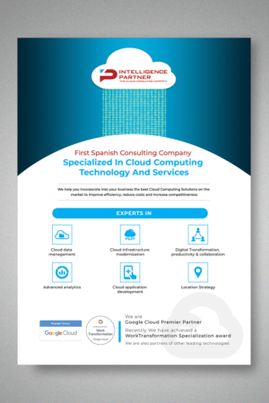 Ad design for magazines to promote our Cloud Computing Consulting Company Branding | Diseño Publicitario por CG PRITAM