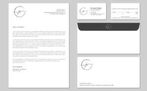 Stationary Design - JR Facial Plastics | Diseño de Papelería por Tripti Ranjan Gain