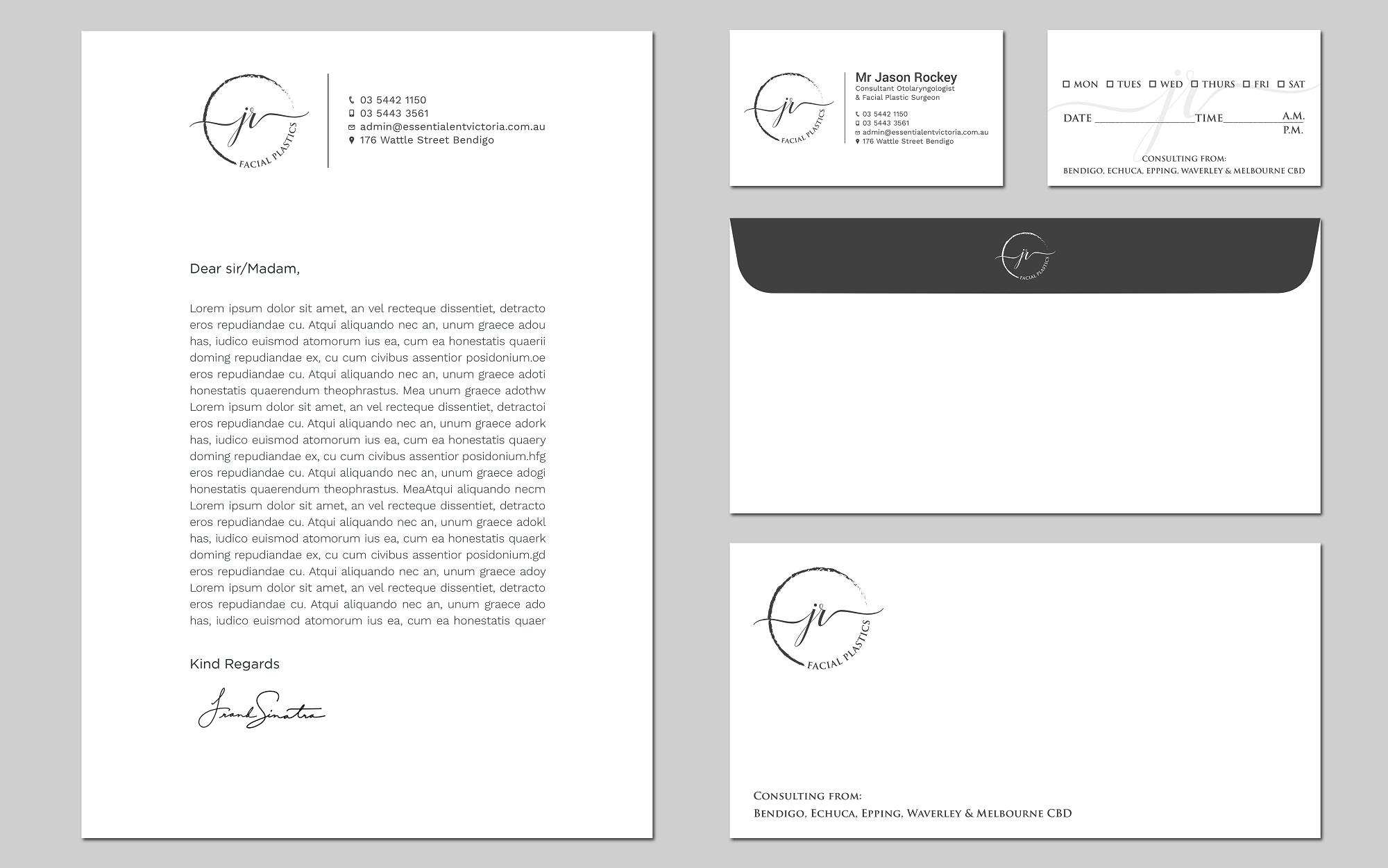 Stationery Design by Tripti Ranjan Gain for Essential ENT Victoria  | Design #23728388