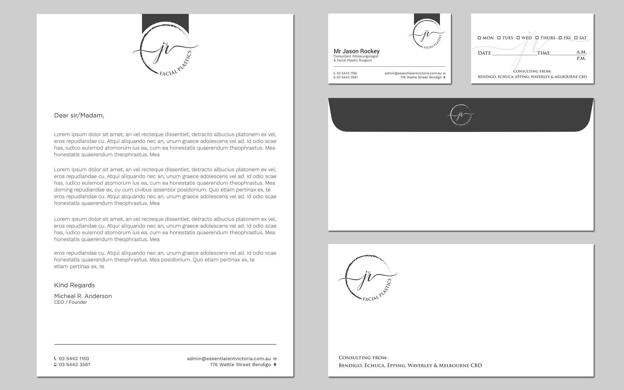 Stationery Design by Tripti Ranjan Gain for Essential ENT Victoria  | Design #23728390