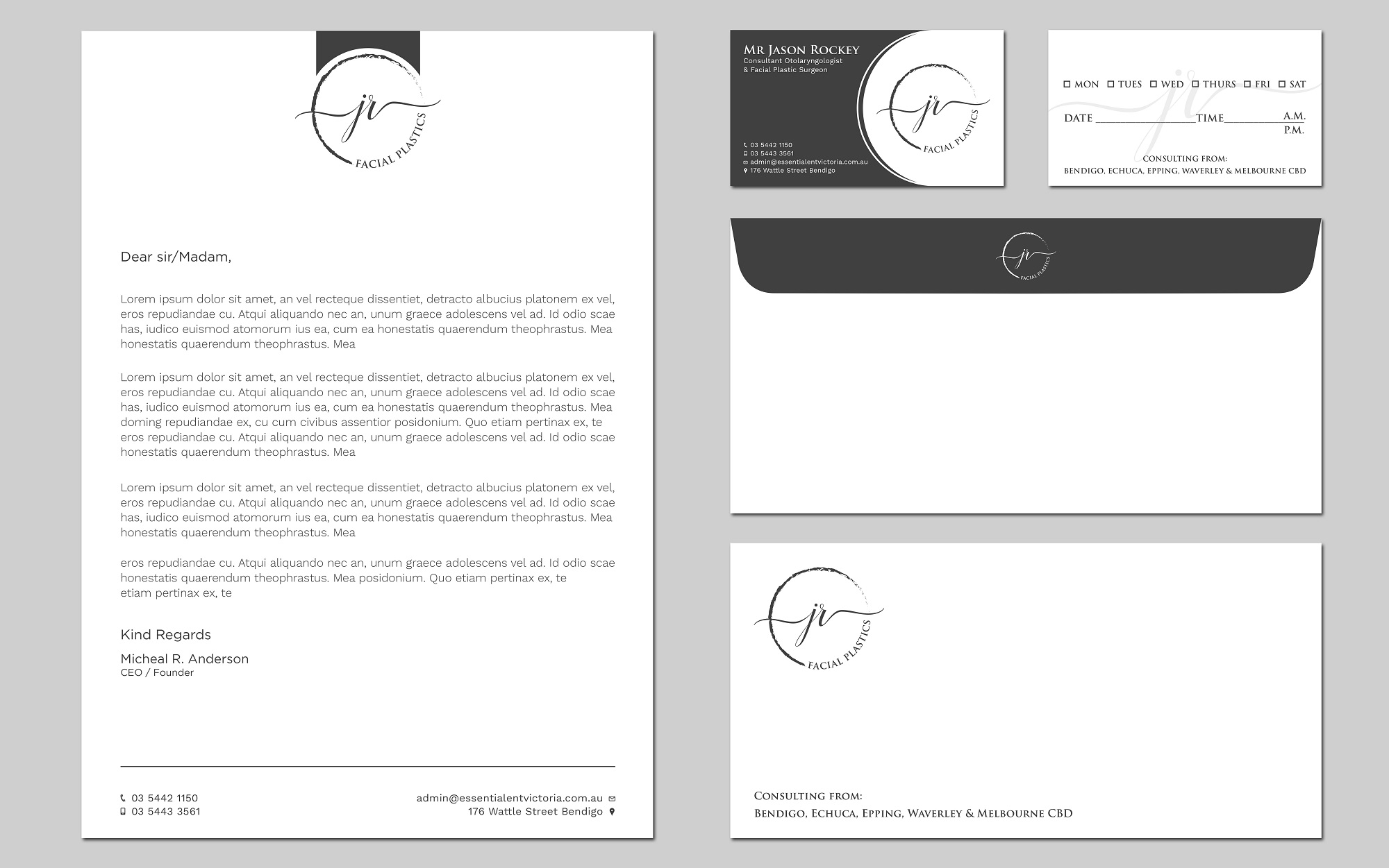 Stationery Design by Tripti Ranjan Gain for Essential ENT Victoria  | Design #23728392