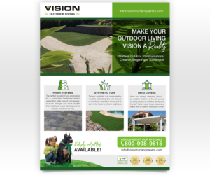 Vision Turf and Pavers Flyer/Brochure | Flyer-Design von Luniere Designs