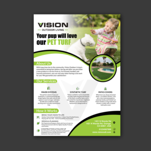 Vision Turf and Pavers Flyer/Brochure | Diseño de Flyer por Schöpfer