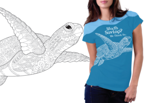 Business that supports marine life needs t-shirt design | T-shirt Design by PND