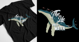 T-shirt Design by Blue - Design