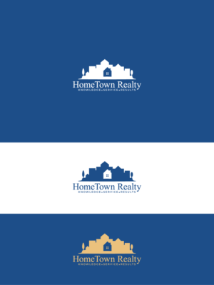 HomeTown Realty is company.  - Capital H and Capital T in HomeTown.  Tag line is Knowledge+Service+Results (though I see dots not plus signs between tag line works). Of course open to other creative options with that. | Logo Design by erpin