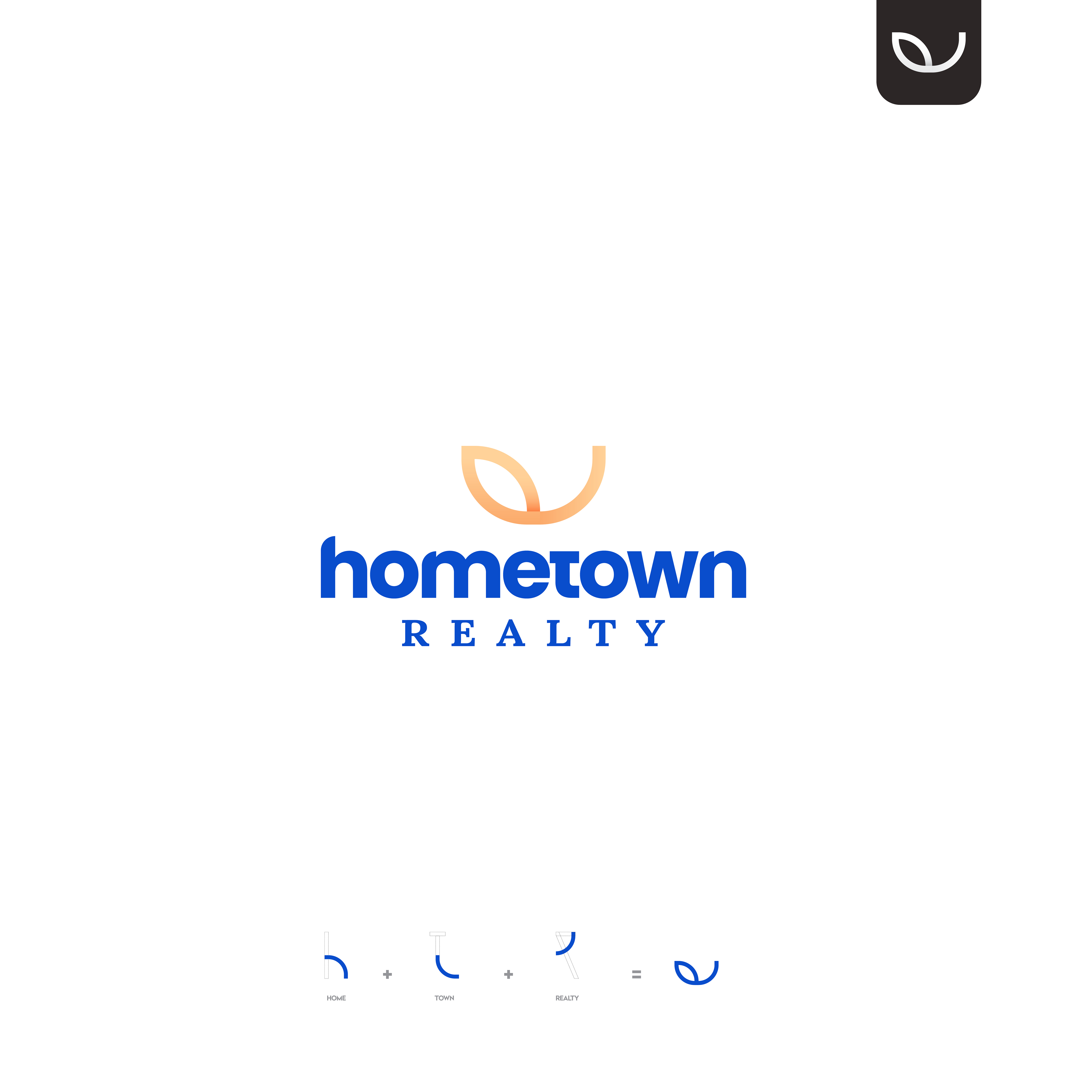 Diseño de Logo por Marc Ray para HomeTown Realty | Diseño #23727835