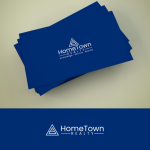 HomeTown Realty is company.  - Capital H and Capital T in HomeTown.  Tag line is Knowledge+Service+Results (though I see dots not plus signs between tag line works). Of course open to other creative options with that. | Design de Logo par ClearDesign